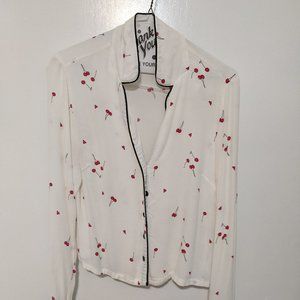 Forever 21 Cherry Blouse
